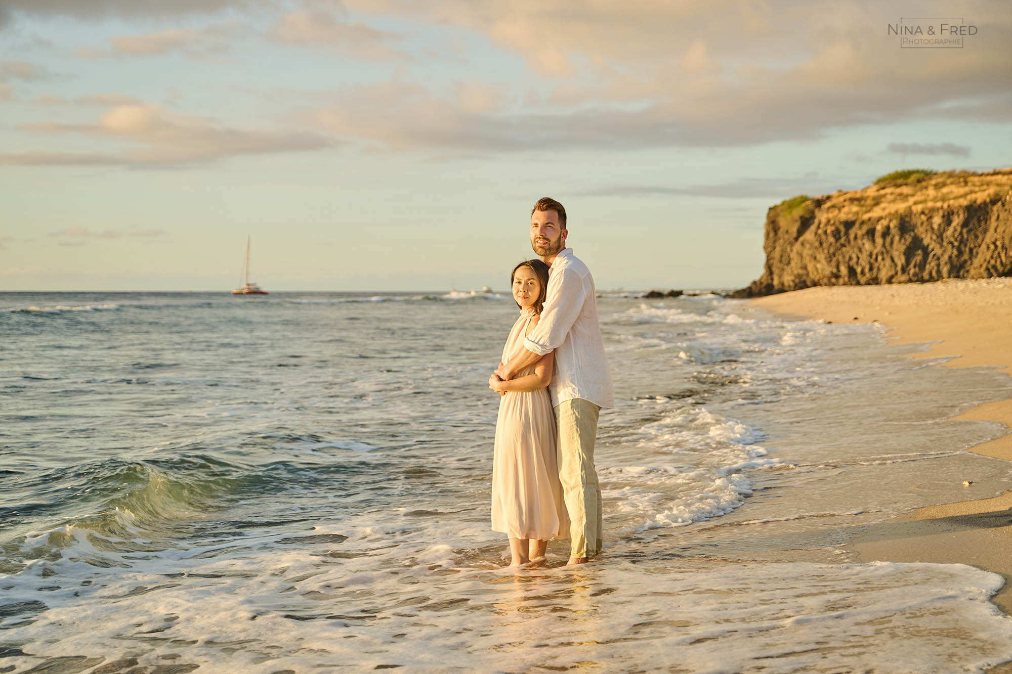 shooting couple pieds dans l'eau G&C